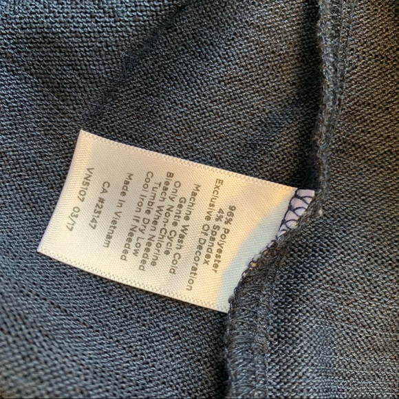 T By Talbots Open Front Draped Cardigan Sweater - Picture 5 of 7